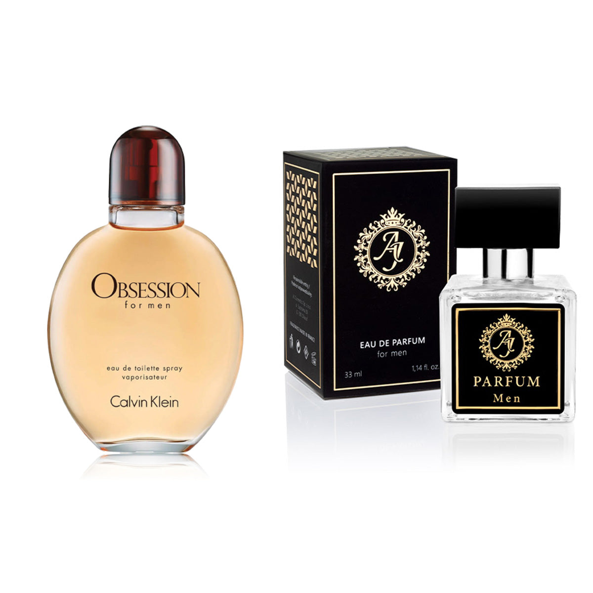 AJ Deluxe Nr203 kvepalai įkvėpti Calvin Klein - Obsession 100 ml 