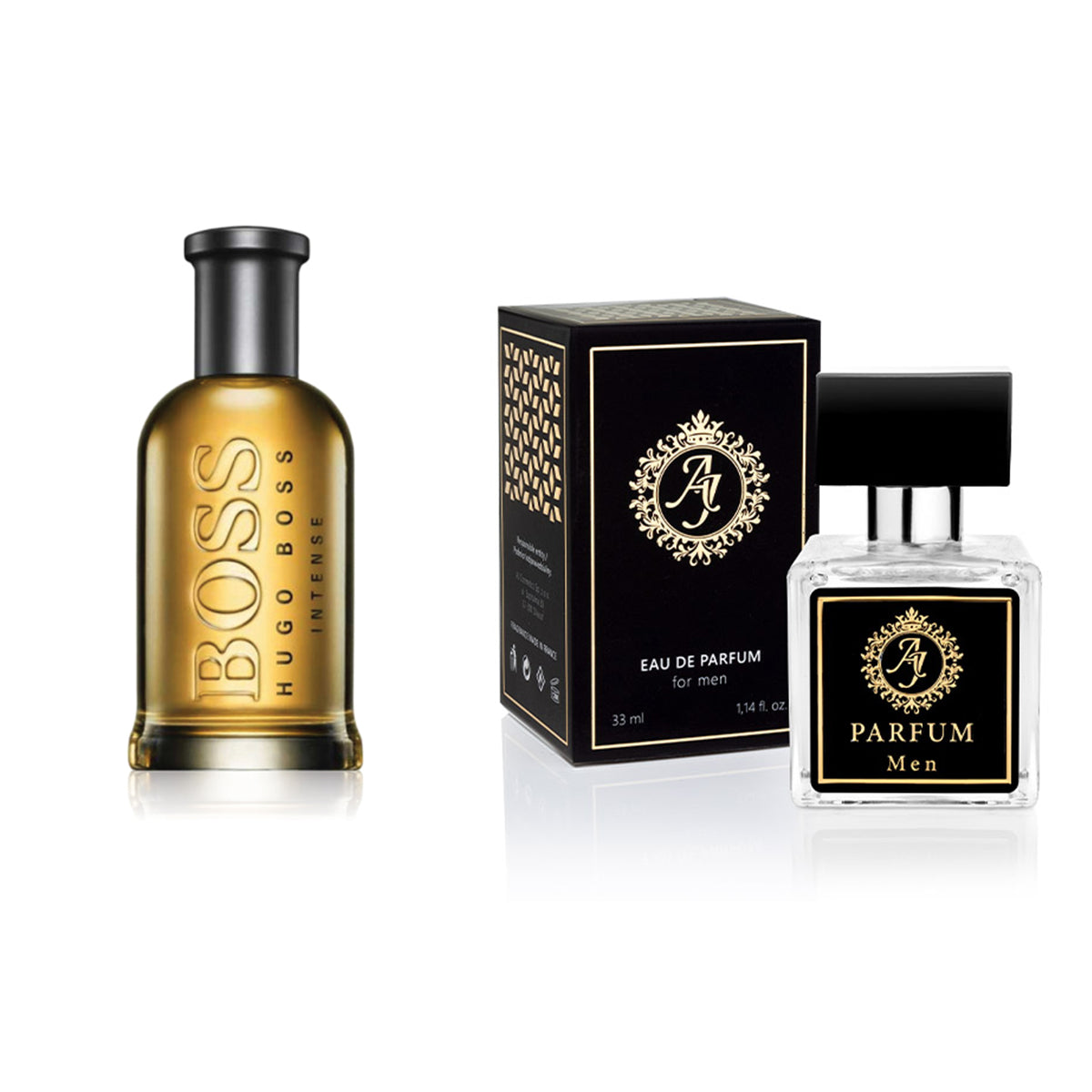 AJ Deluxe Nr210 kvepalai įkvėpti Hugo Boss - Bottled Intense 33 ml