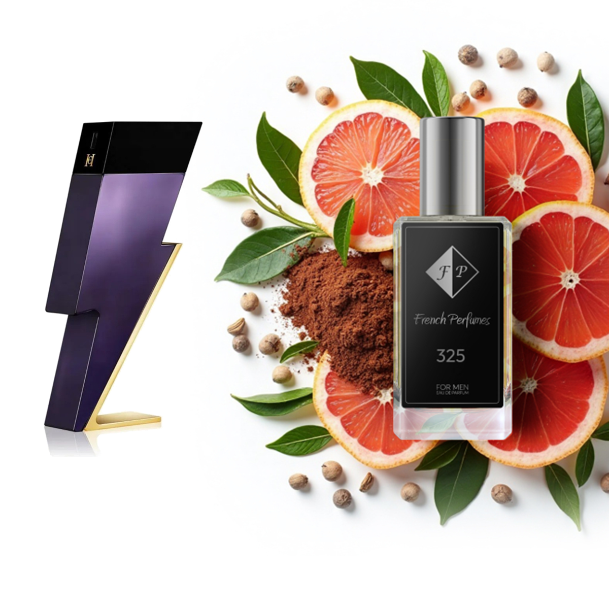 Nr325 kvepalai įkvėpti Carolina Herrera- Bad Boy Dazzling Garden 60 ml